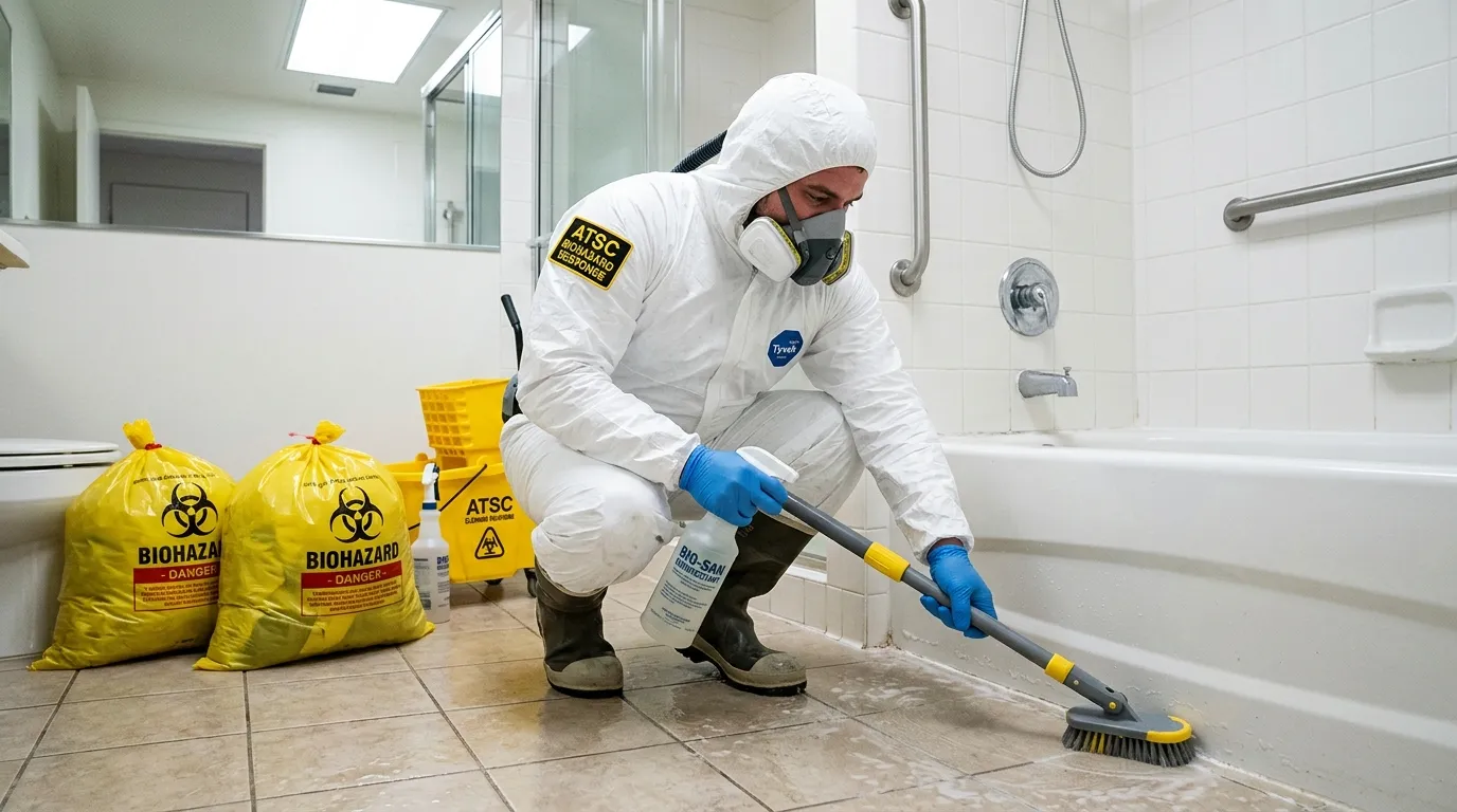 Decontamination equipment deployed for Blood Cleanup in Midlothian